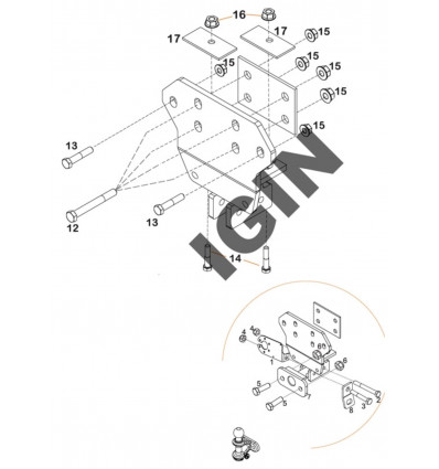 Фаркоп на Toyota Land Cruiser 200 E6418BG