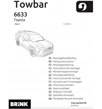 Фаркоп на Toyota Rav 4 663300