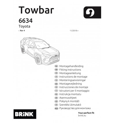 Фаркоп на Toyota Rav 4 663400