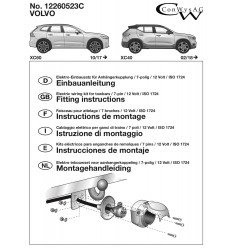 Штатная электрика к фаркопу на Volvo V60/V90/S90/XC40/XC60 12260523