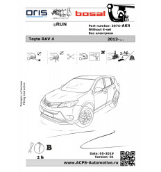 Фаркоп на Toyota RAV 4 3076-AK4