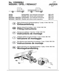 Штатная электрика к фаркопу на Nissan NV400 12500606