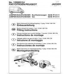 Штатная электрика к фаркопу на Peugeot Boxer 12500512