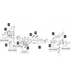 Фаркоп на Lexus RX 24.2554.21