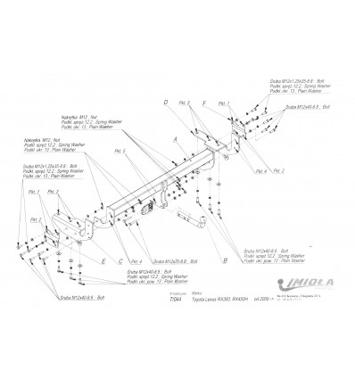 Фаркоп на Lexus RX T/044