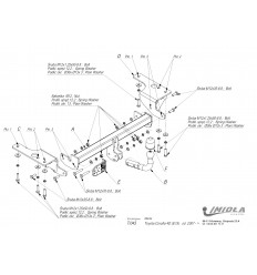 Фаркоп на Toyota Corolla T/045