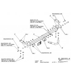 Фаркоп на Ssang Yong Actyon S/054