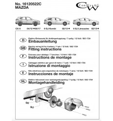 Штатная электрика к фаркопу на Mazda CX-5 16120522