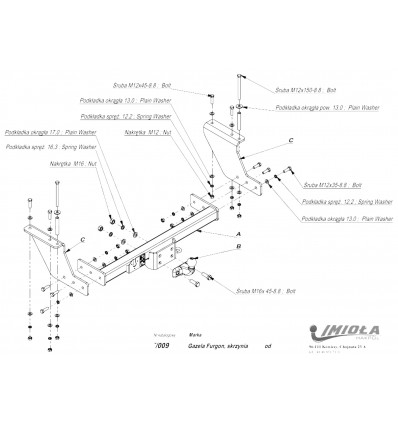 Фаркоп на ГАЗ-2705 L/109