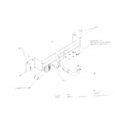 Фаркоп на BMW X1 E84 B/016