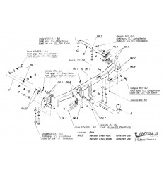 Фаркоп на Mercedes C M/032