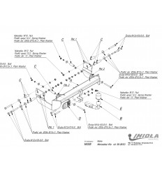 Фаркоп на Mercedes Viano-Vito M/008