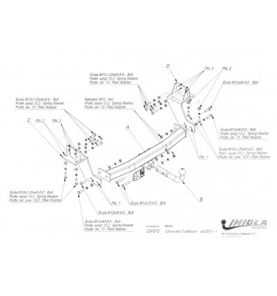 Фаркоп на Chevrolet Trailblazer CH/015