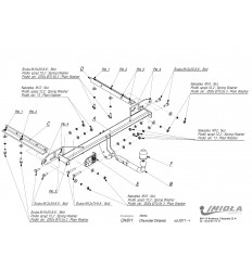 Фаркоп на Chevrolet Orlando CH/011