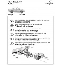 Штатная электрика к фаркопу на Ford Ranger 12500573