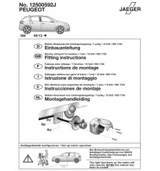 Штатная электрика к фаркопу на Peugeot 308 12500592