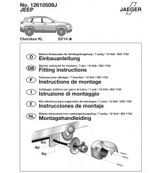 Штатная электрика к фаркопу на Jeep Cherokee 12610509