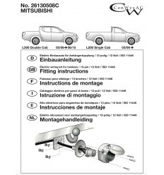 Штатная электрика к фаркопу на Mitsubishi L200 26130508