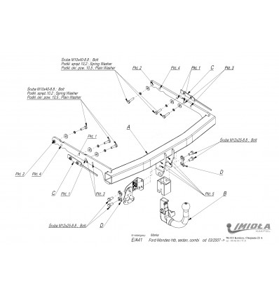 Фаркоп на Ford Mondeo E/A41