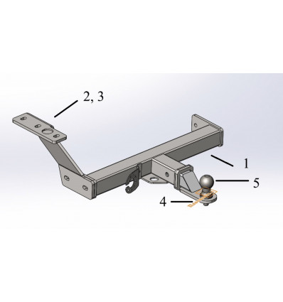 Фаркоп на Subaru Forester FA 0120-E