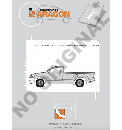 Фаркоп на Toyota Hilux E6402DG