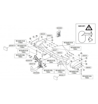 Фаркоп на Jeep Grand Cherokee 583000