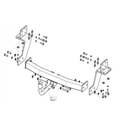 Фаркоп на Chevrolet Trailblazer 5267A