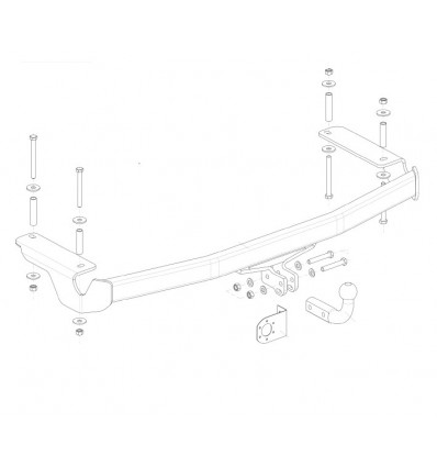 Фаркоп на FAW Besturn B50 9005A