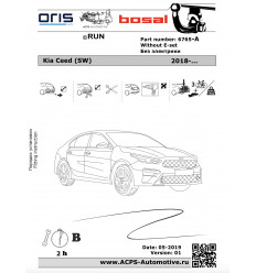 Фаркоп на Kia Ceed 6765-A