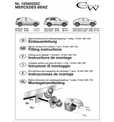 Штатная электрика к фаркопу на Mercedes GLE 12040525