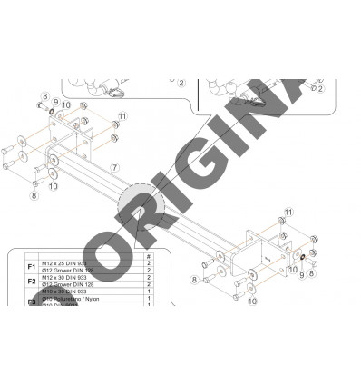 Фаркоп на Mercedes B-Class E4122CA