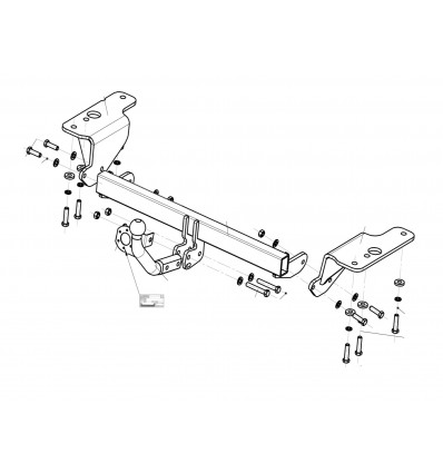 Фаркоп на Toyota Corolla 3087A