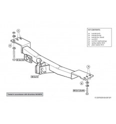 Фаркоп на Mitsubishi Pajero 237000