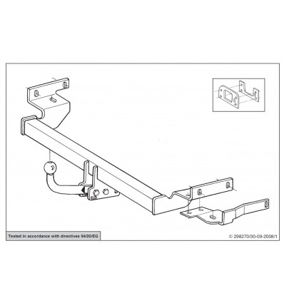 Фаркоп на Mitsubishi Carisma 298200