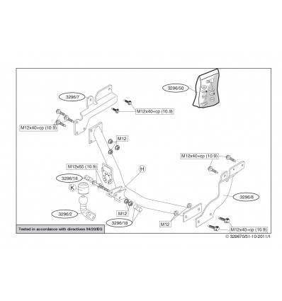 Фаркоп на Ford Tourneo Connect 329600