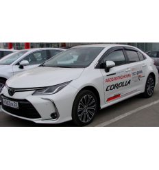 Дефлекторы боковых окон на Toyota Corolla STOCOR1832