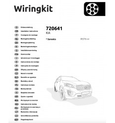 Штатная электрика к фаркопу на Kia Sorento 720641