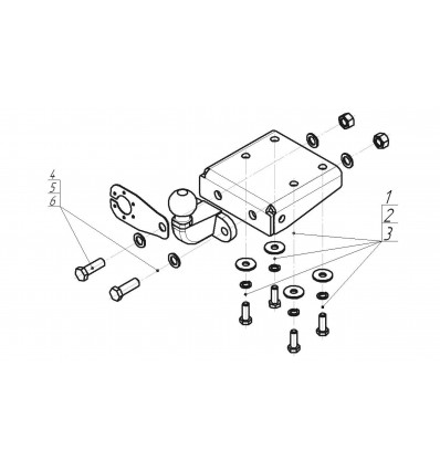 Фаркоп на Volkswagen Amarok 92709-F