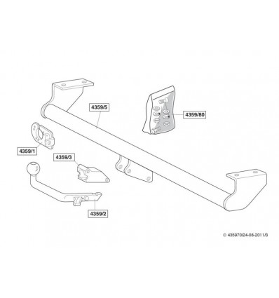 Фаркоп на Suzuki Grand Vitara 435900