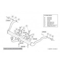 Фаркоп на Renault Kangoo 438600