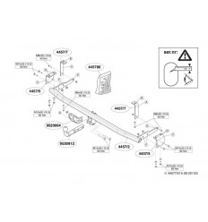 Фаркоп на Renault Kangoo 445700