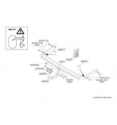 Фаркоп на Volkswagen Passat B6 450500