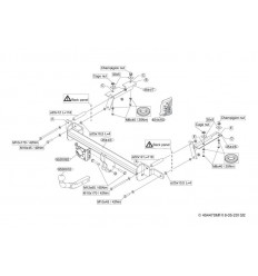 Фаркоп на Opel Zafira B 454400