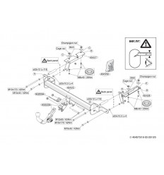 Фаркоп на Opel Zafira B 454500