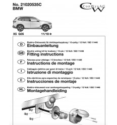 Штатная электрика к фаркопу на BMW X5 21020535