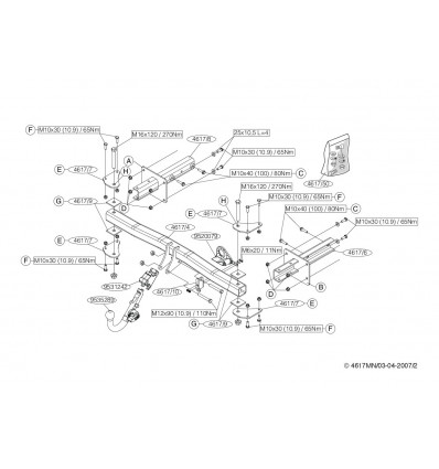 Фаркоп на Mercedes R 461700