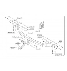 Фаркоп на Hyundai Santa Fe 465700