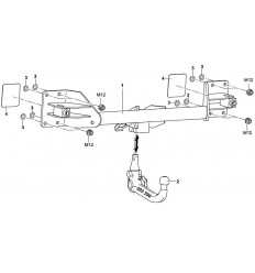 Фаркоп на BMW X6 E71 303290600001