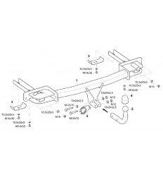 Фаркоп на Chevrolet Orlando 314460600001