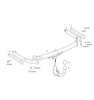 Фаркоп на Ford Focus 3 307463600001